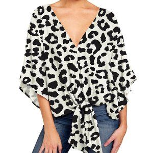 Women's tops spring and summer V-neck short sleeves